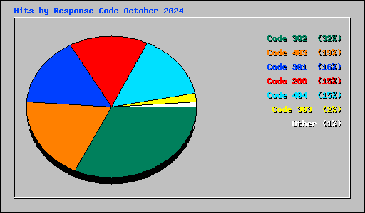 Hits by Response Code October 2024