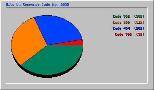 Hits by Response Code May 2025