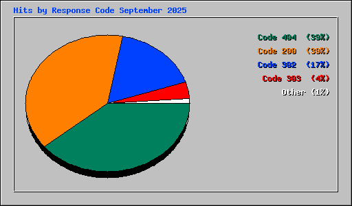 Hits by Response Code September 2025