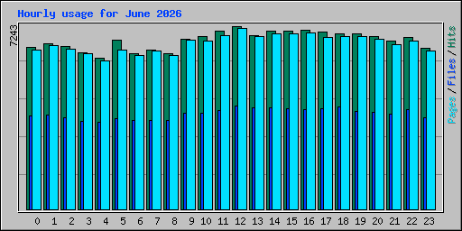 Hourly usage for June 2026