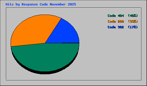 Hits by Response Code November 2025