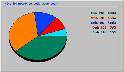 Hits by Response Code June 2024